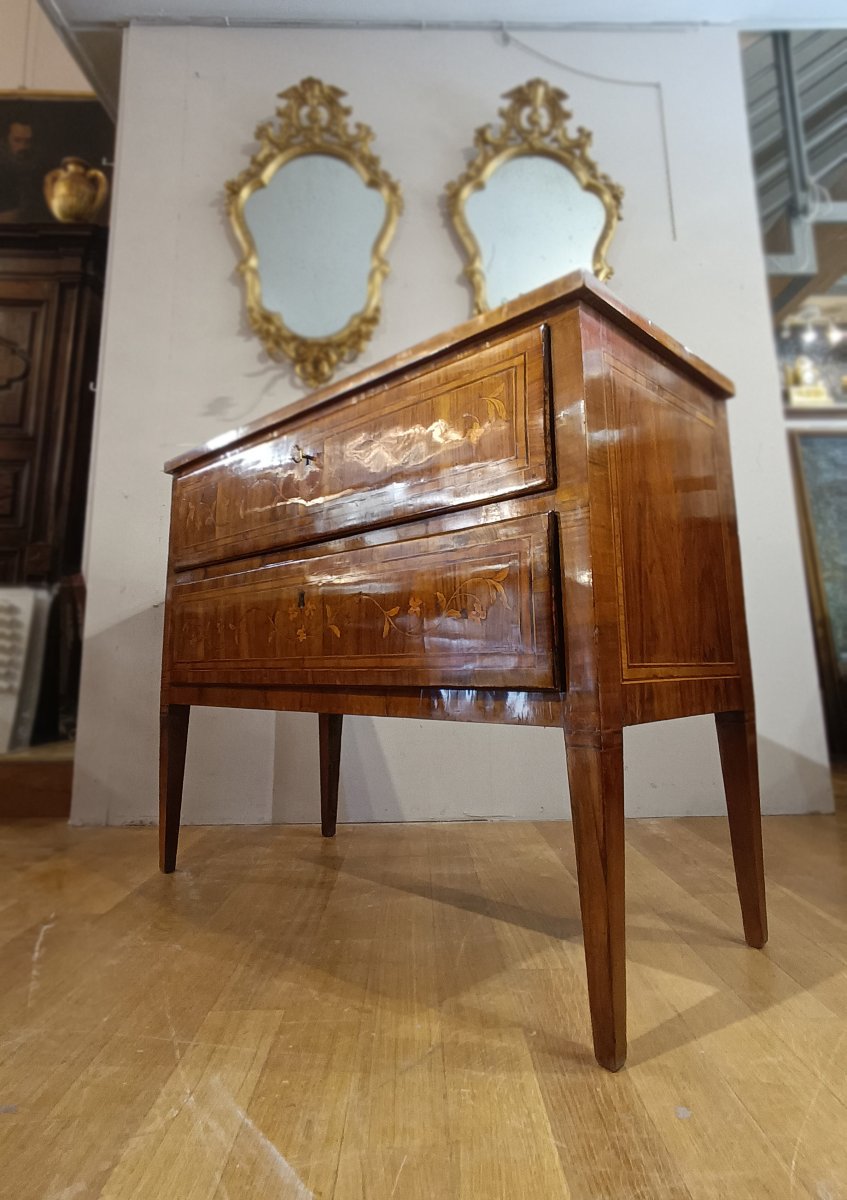 COMMODE NÉOCLASSIQUE MARQUÉE SECONDE MOITIÉ DU 18ème SIÈCLE-photo-8