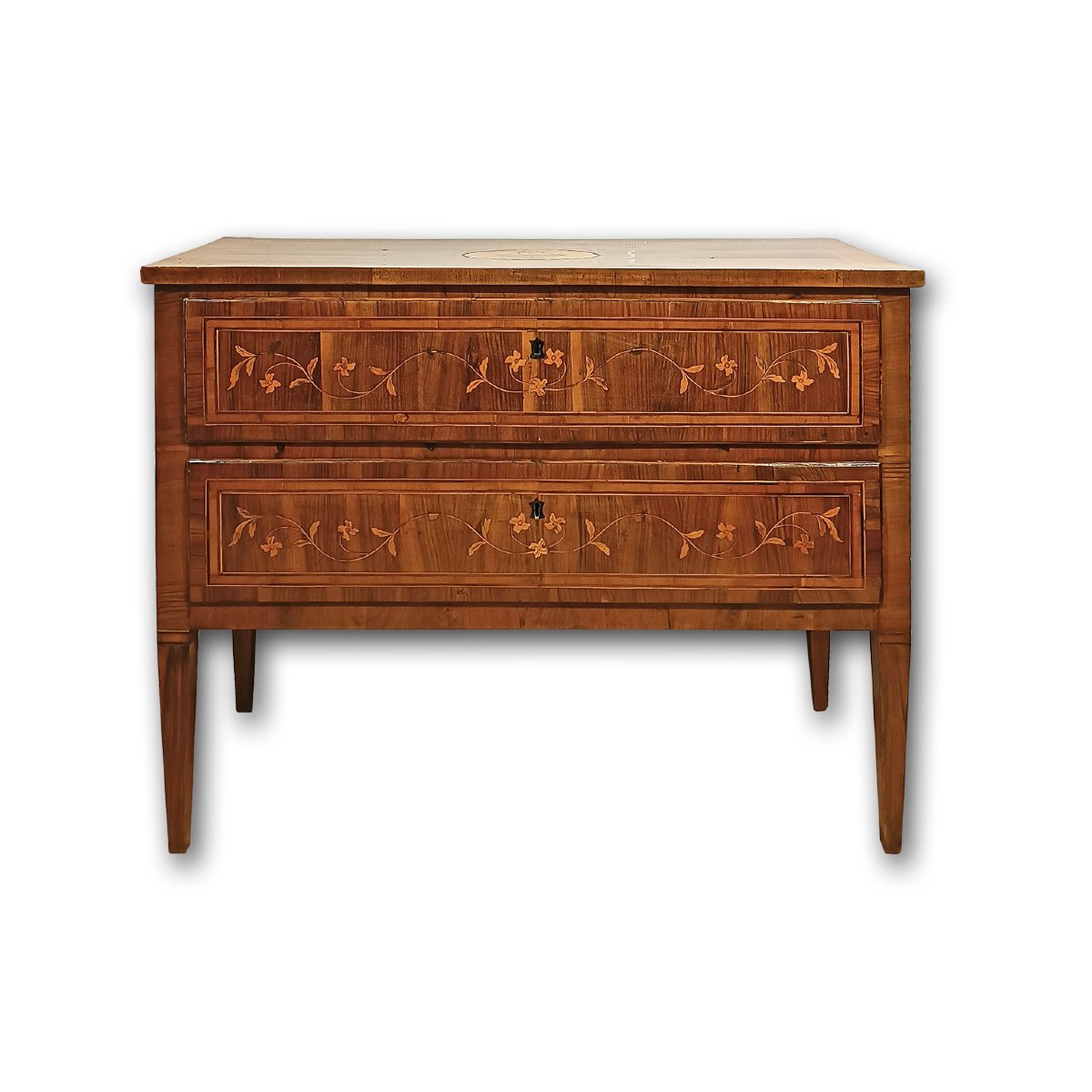 COMMODE NÉOCLASSIQUE MARQUÉE SECONDE MOITIÉ DU 18ème SIÈCLE