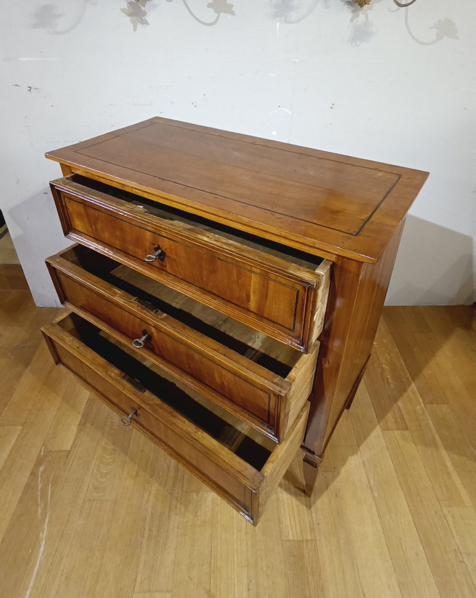  PETITE COMMODE NÉOCLASSIQUE SECONDE MOITIÉ DU 18ème SIÈCLE-photo-1