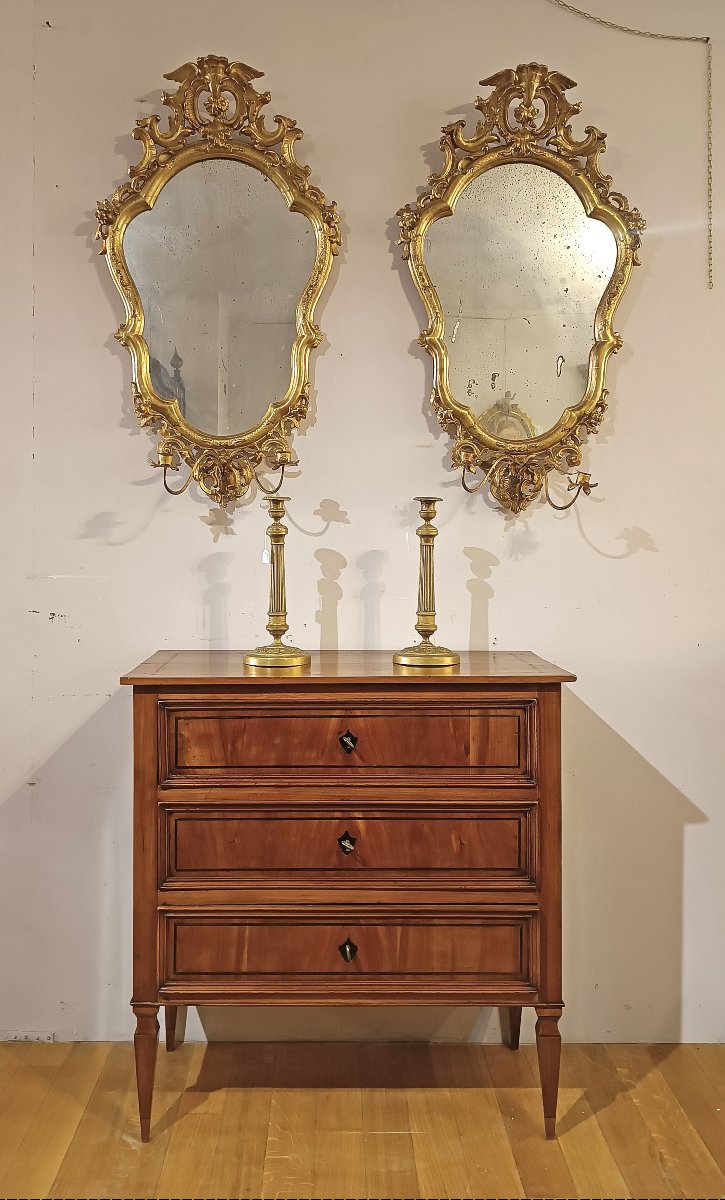  PETITE COMMODE NÉOCLASSIQUE SECONDE MOITIÉ DU 18ème SIÈCLE-photo-7