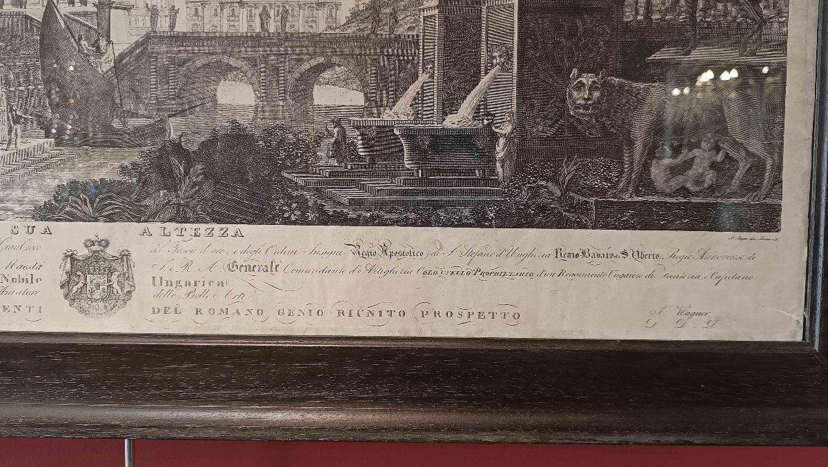 PAIRE DE GRAVURES DE MONUMENTS DE ROME ET D'ÉTRURIE FIN DU 19ème SIÈCLE-photo-5