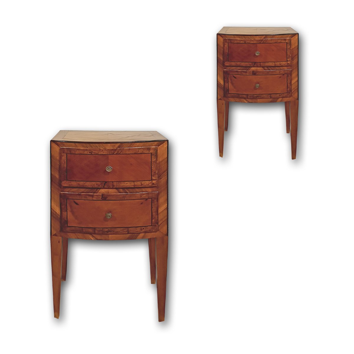 TABLES DE CHEVET DIRECTOIRE EN PLACAGE FIN DU 18ème SIÈCLE