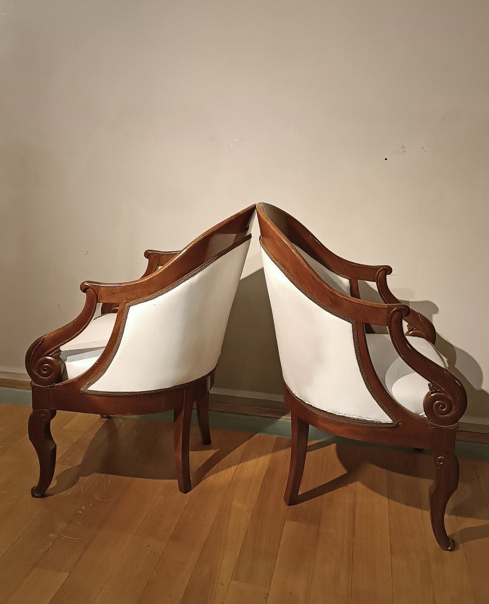Early 19th Century Pair Of Jacob Armchairs -photo-4
