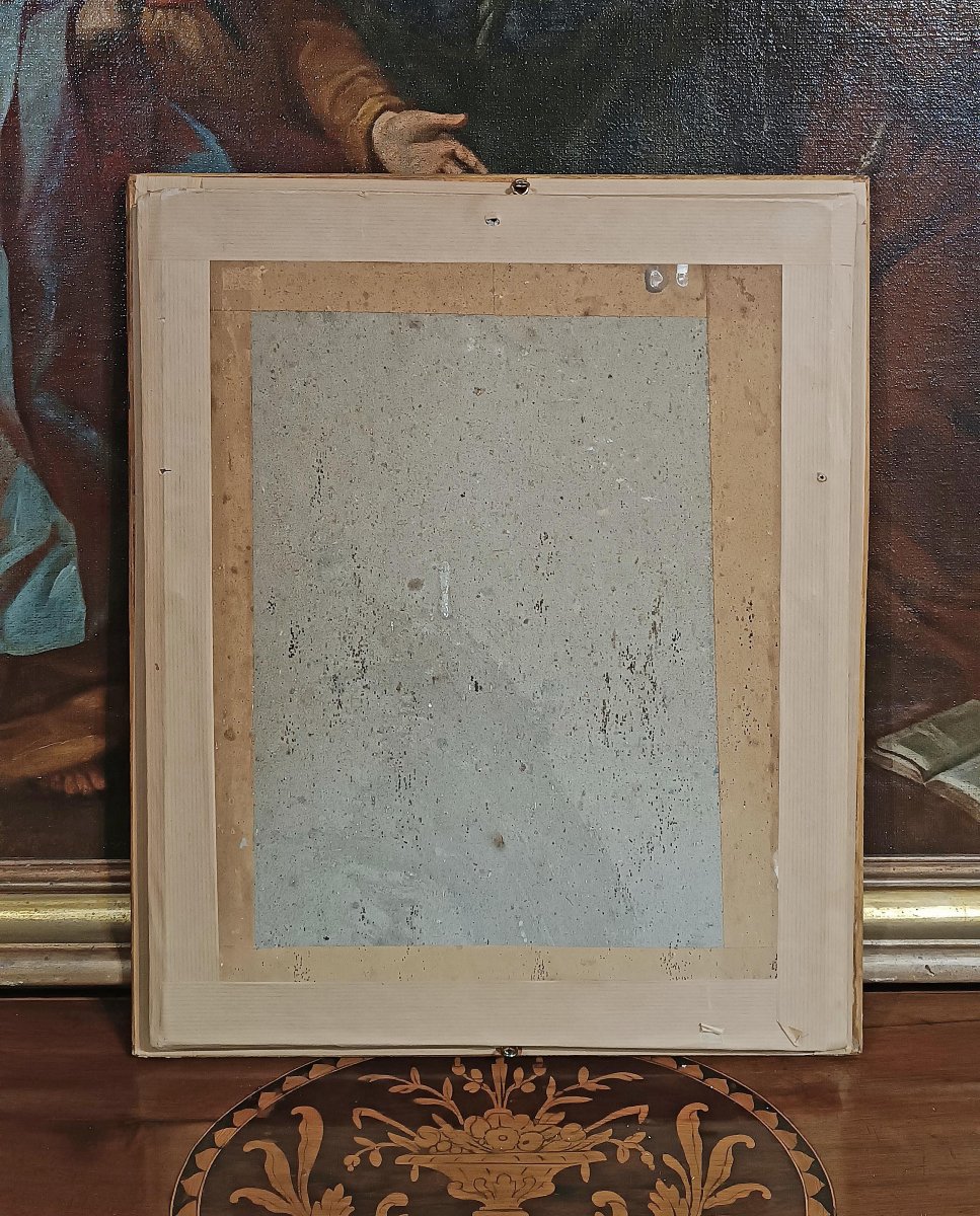 PORTRAIT AU PASTEL D'UNE JEUNE FILLE SECONDE MOITIÉ DU 18ème SIÈCLE-photo-5