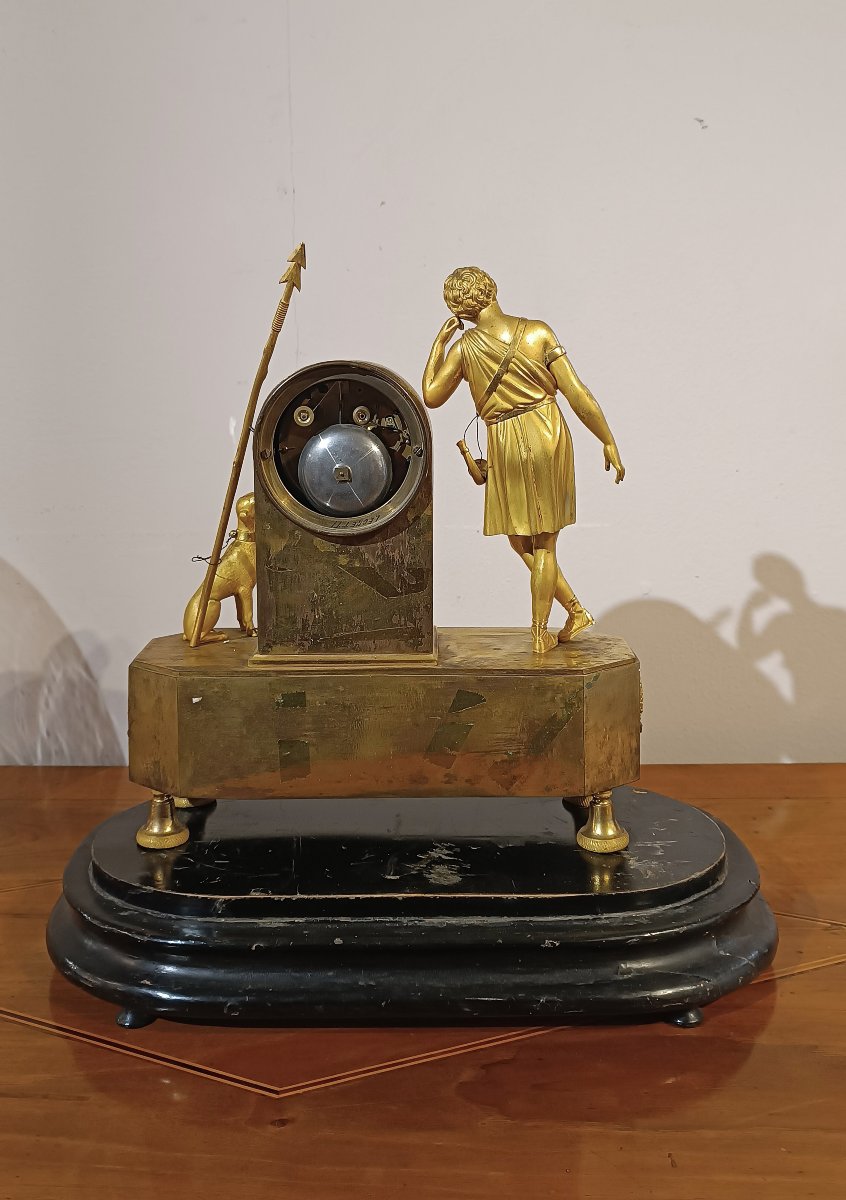 Late 18th Century Gilt Bronze Clock With Adonis-photo-4