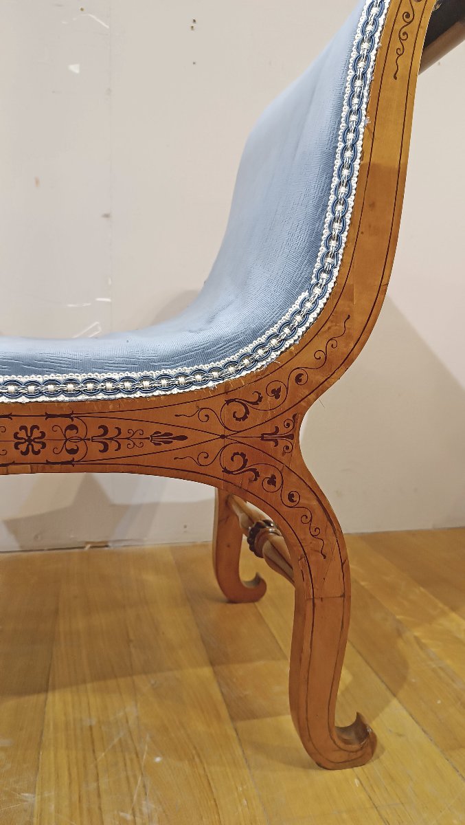 First Half Of The 19th Century Pair Of Charles X Stools-photo-7