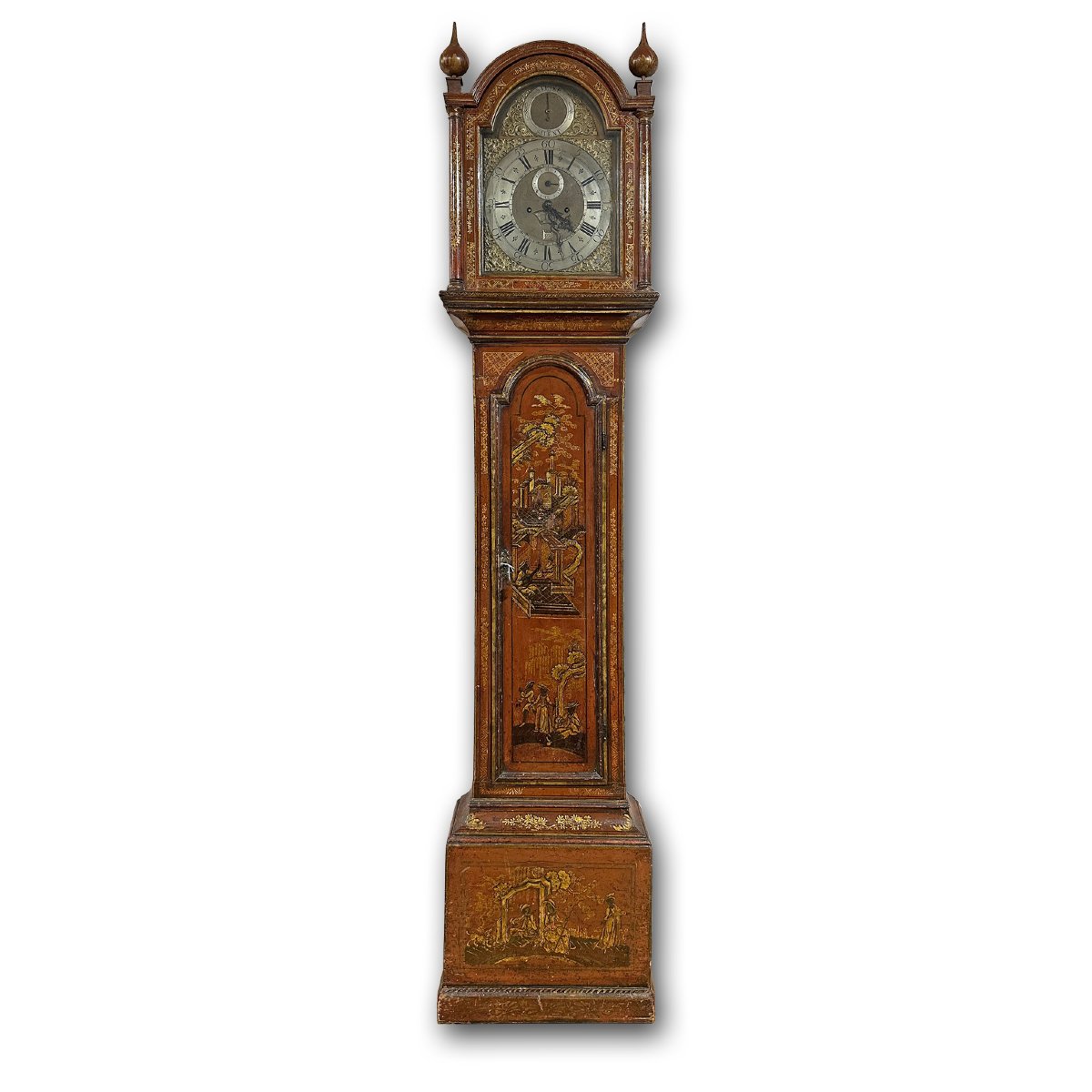 Mid-18th Century Venetian Lacquer Tower Clock