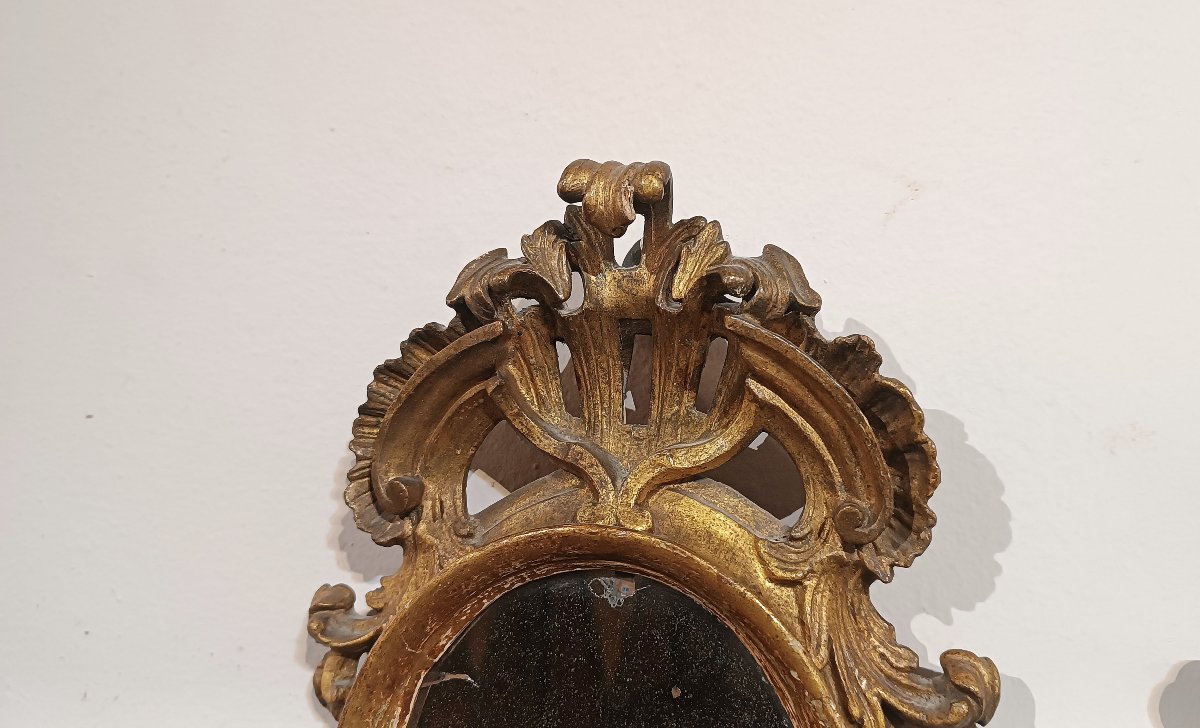Mid-18th Century Pair Of Small Louis XV Mirrors-photo-1