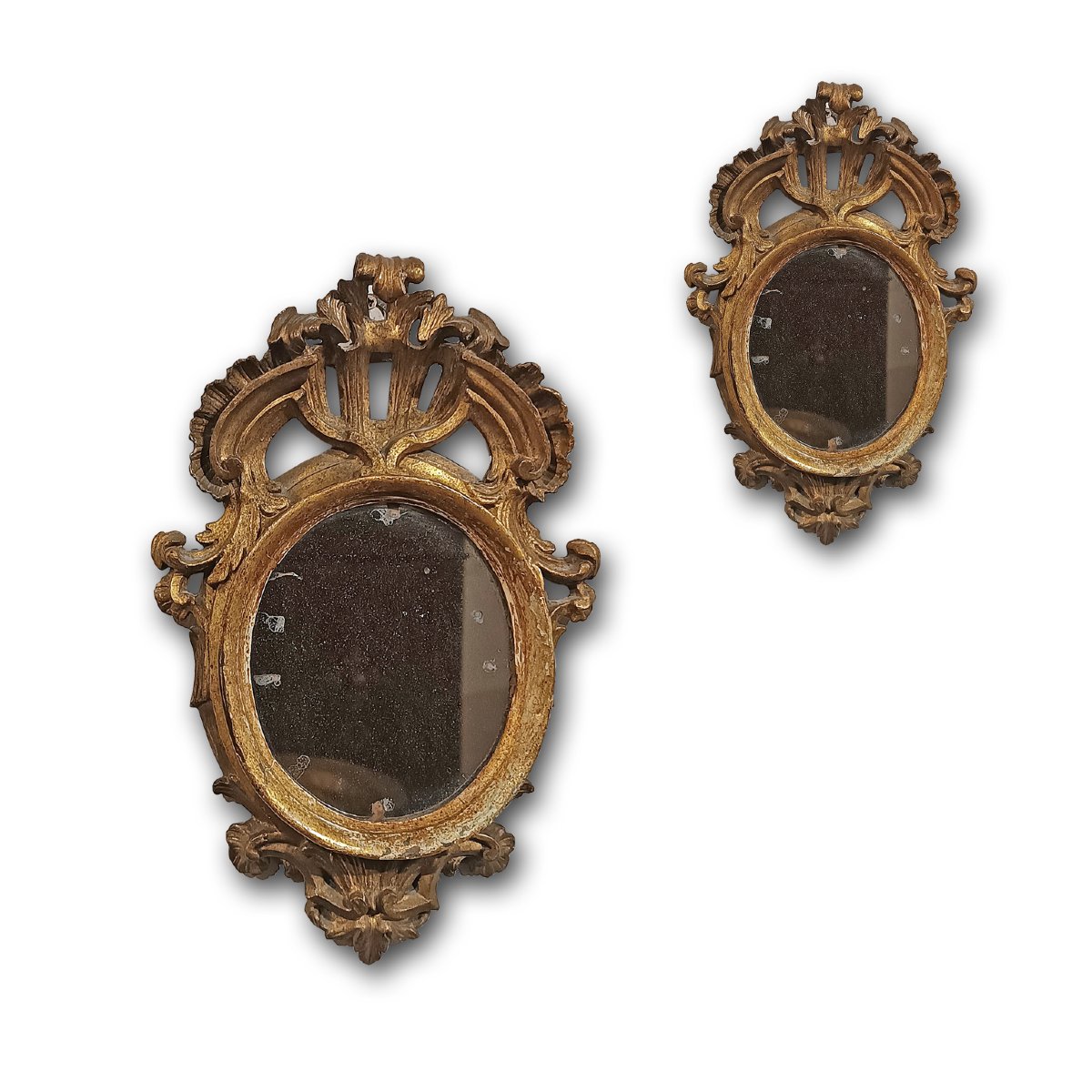 Mid-18th Century Pair Of Small Louis XV Mirrors