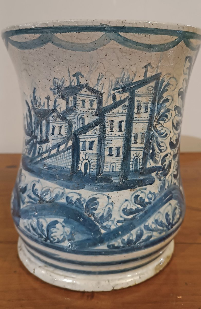 17th Century Majolica Albarello-photo-3