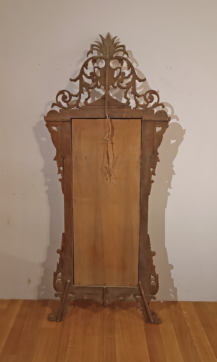 Second Half Of The 18th Century Neoclassical Mirror With Small Amphora -photo-6