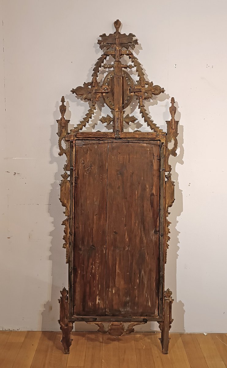 Second Half Of The 18th Century Neoclassical Mirror With Sphinx-photo-6