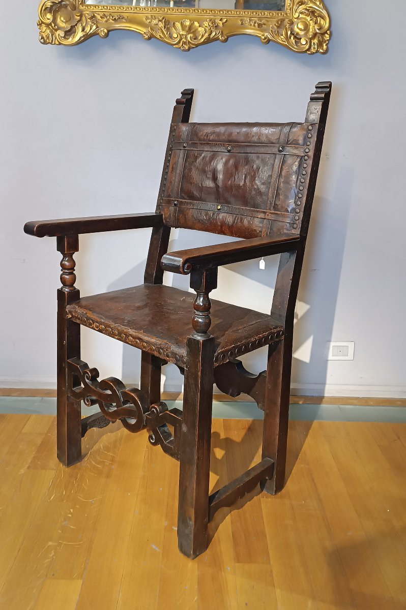 16th Century Tuscany Renaissance Armchair-photo-2