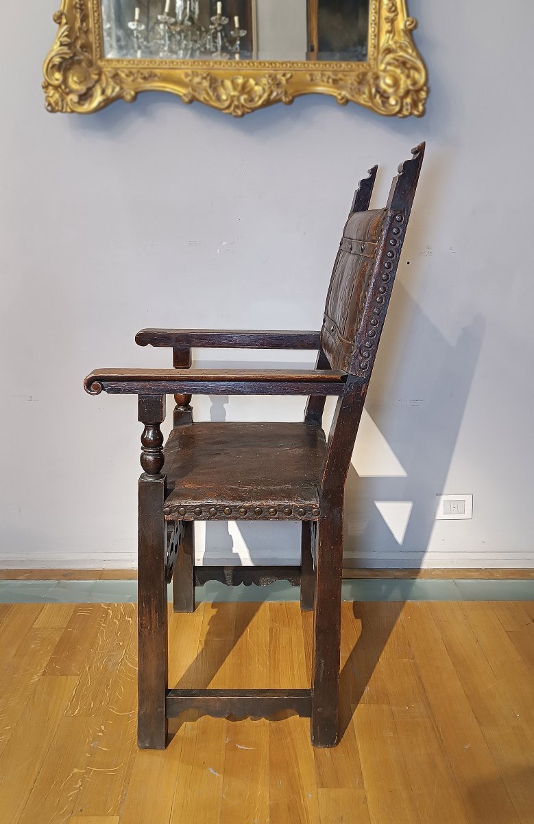 16th Century Tuscany Renaissance Armchair-photo-3