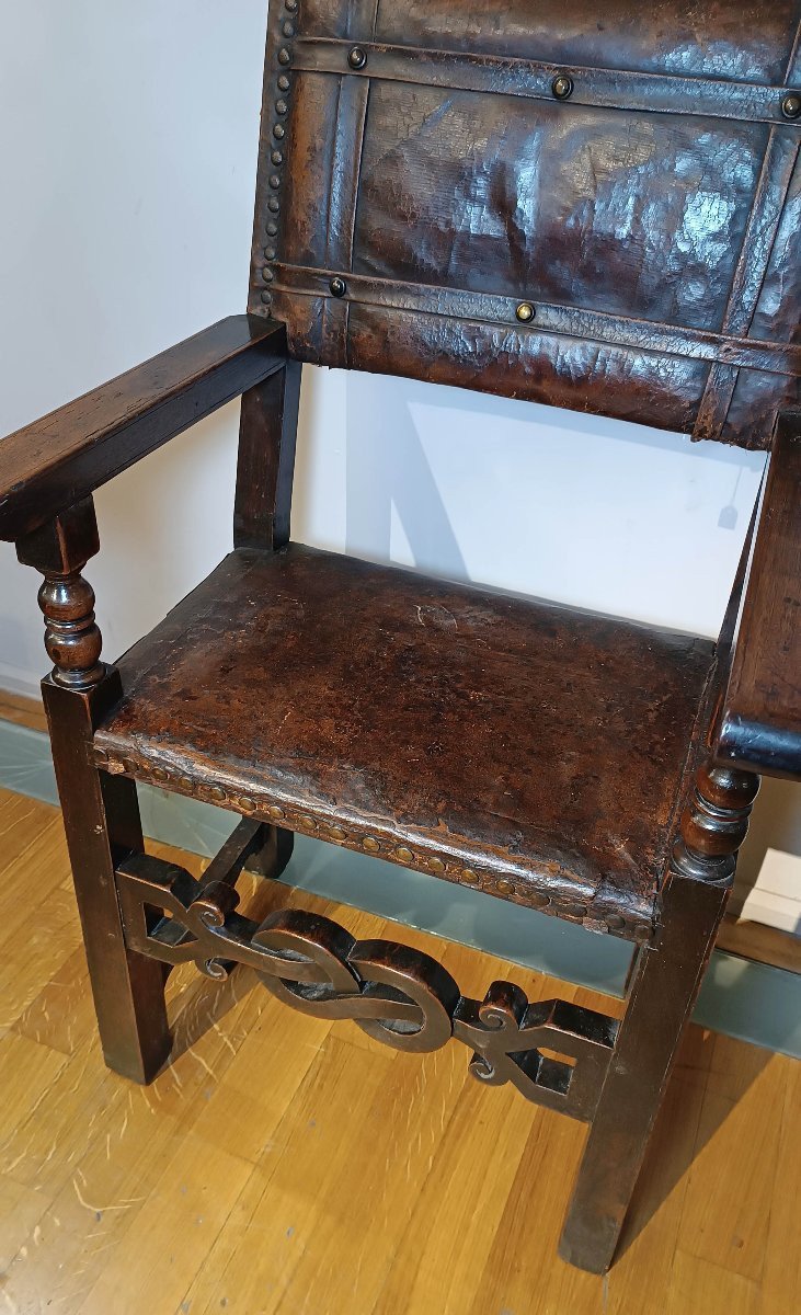 16th Century Tuscany Renaissance Armchair-photo-3