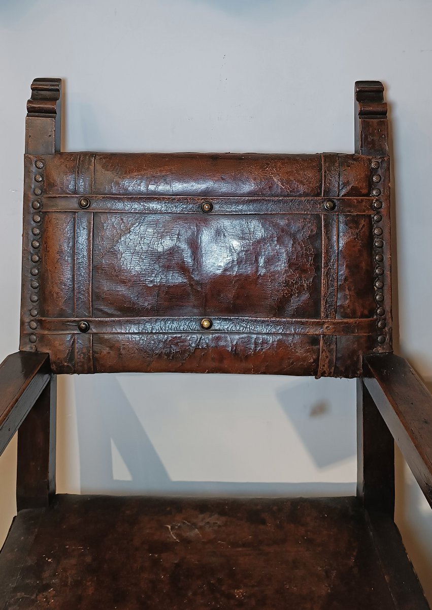 16th Century Tuscany Renaissance Armchair-photo-5