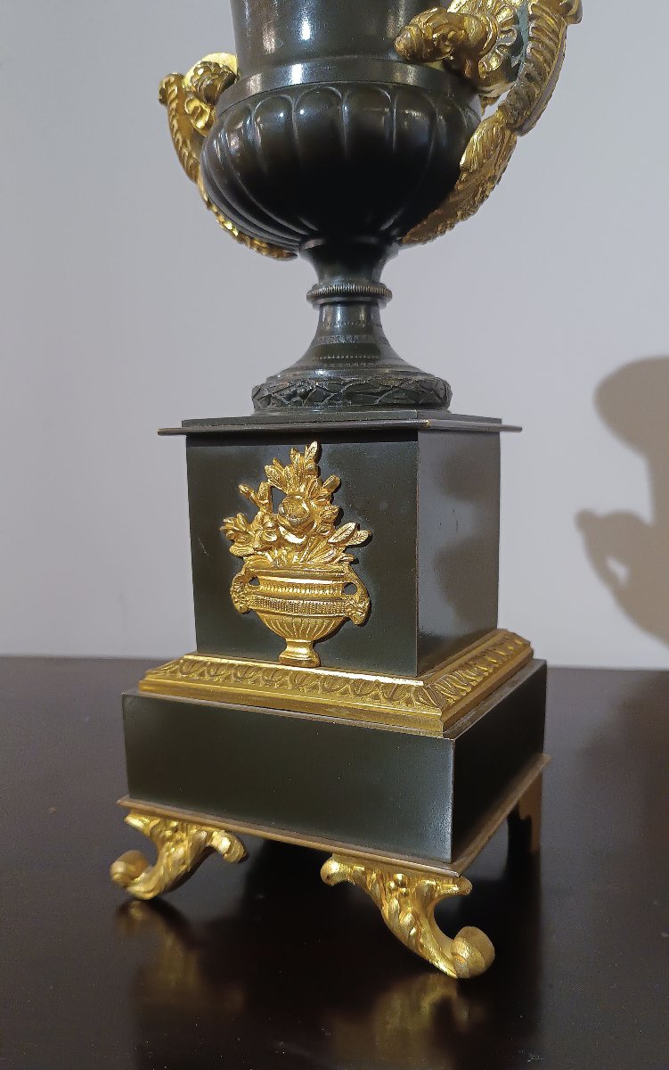 First Half Of The 19th Century Pair Of Charles X Vases-photo-5