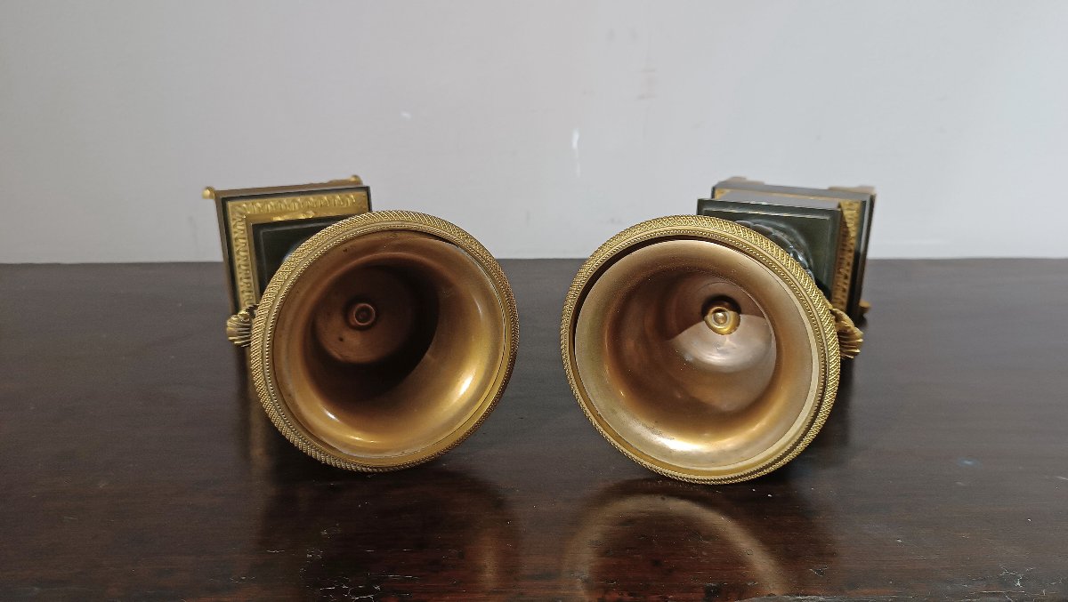 First Half Of The 19th Century Pair Of Charles X Vases-photo-6