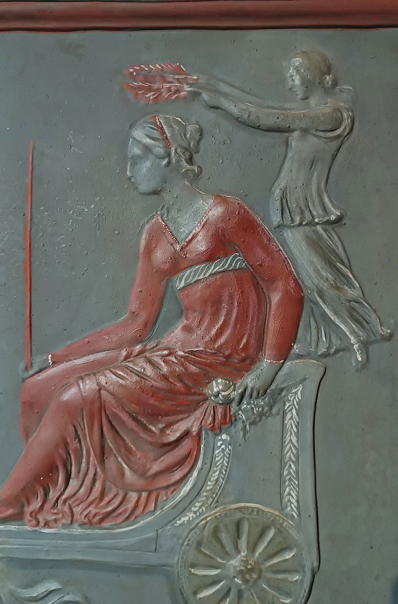 18th Century Stucco Bas-relief With The Triumph Of Ariadne-photo-3
