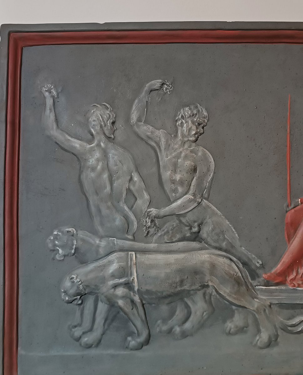 18th Century Stucco Bas-relief With The Triumph Of Ariadne-photo-4