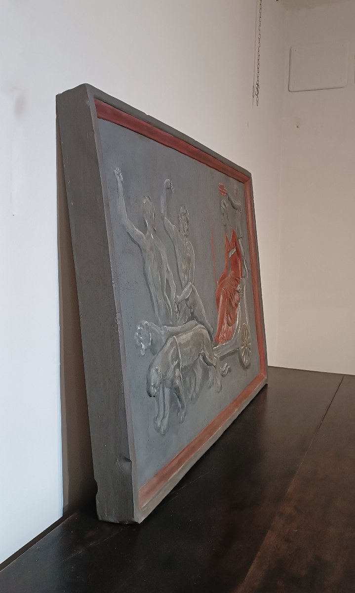 18th Century Stucco Bas-relief With The Triumph Of Ariadne-photo-4