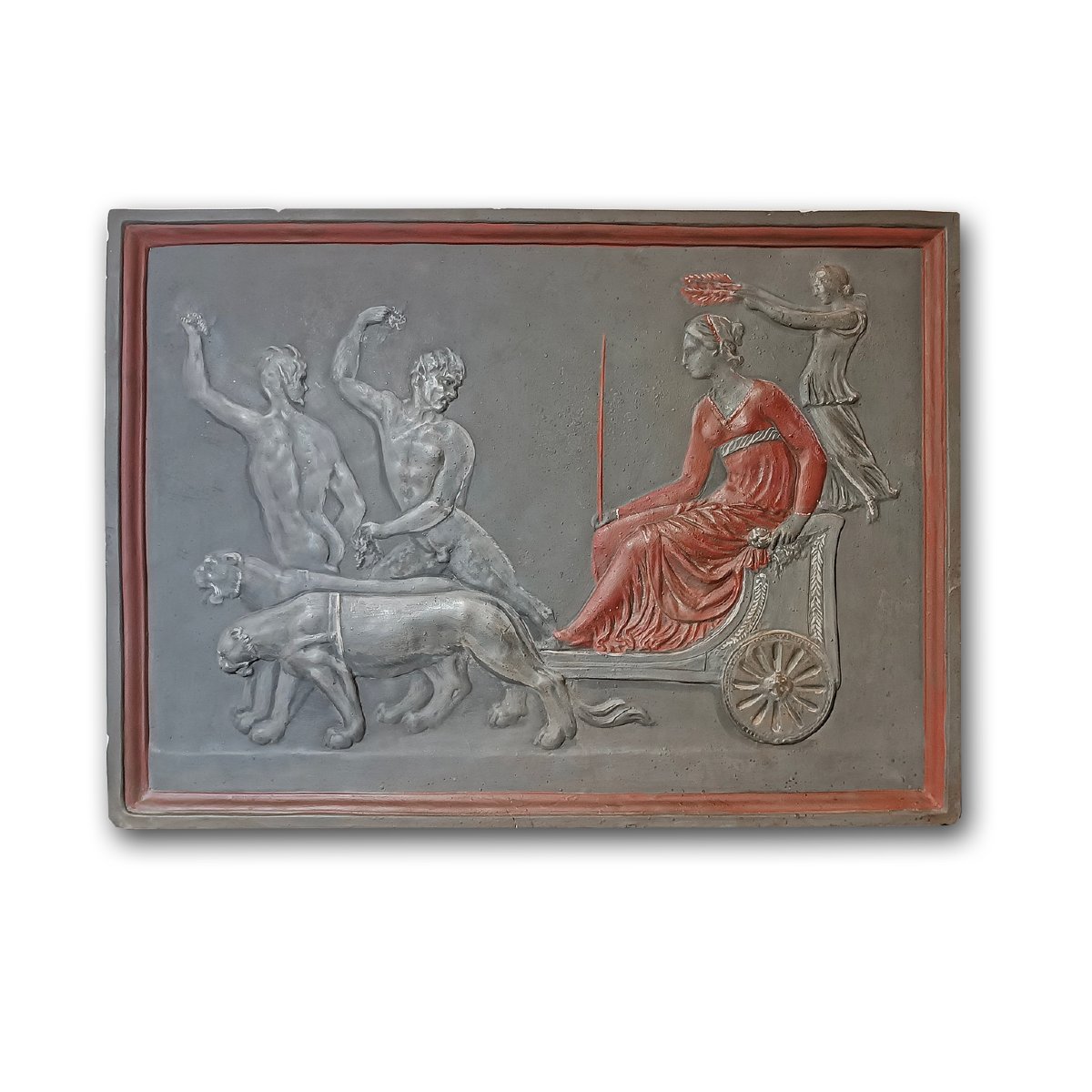 18th Century Stucco Bas-relief With The Triumph Of Ariadne
