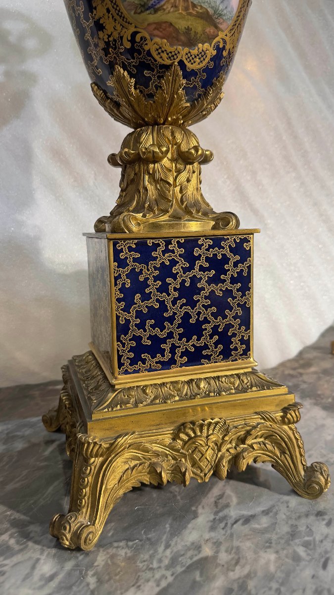 PAIRE DE VASES CHARLES X PREMIÈRE MOITIÉ DU 19ème SIÈCLE-photo-4