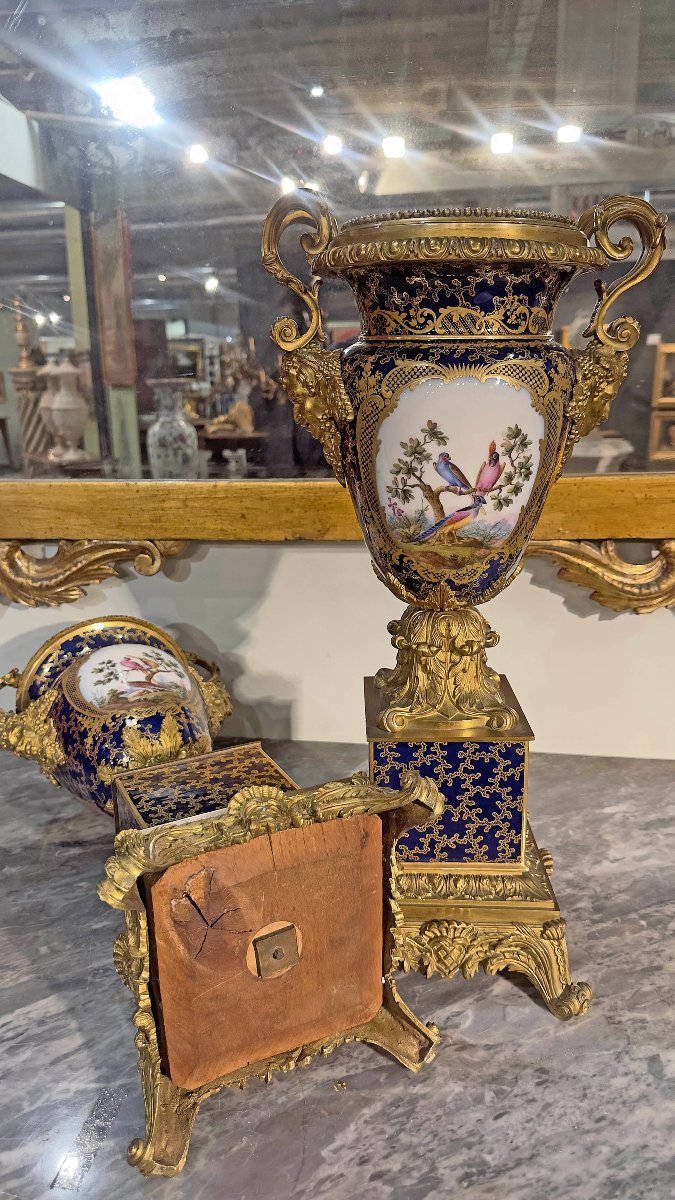 PAIRE DE VASES CHARLES X PREMIÈRE MOITIÉ DU 19ème SIÈCLE-photo-5