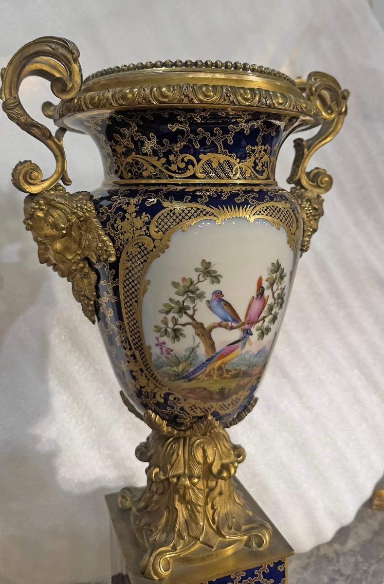 PAIRE DE VASES CHARLES X PREMIÈRE MOITIÉ DU 19ème SIÈCLE-photo-7