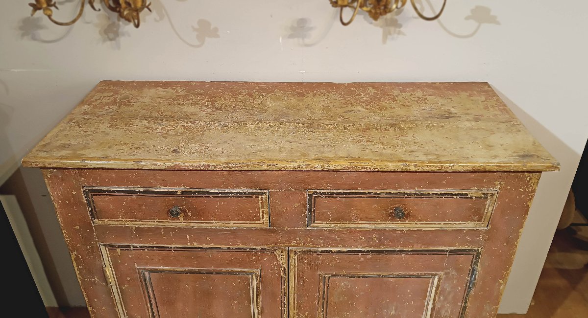Late 18th Century Painted Neoclassical Sideboard-photo-4