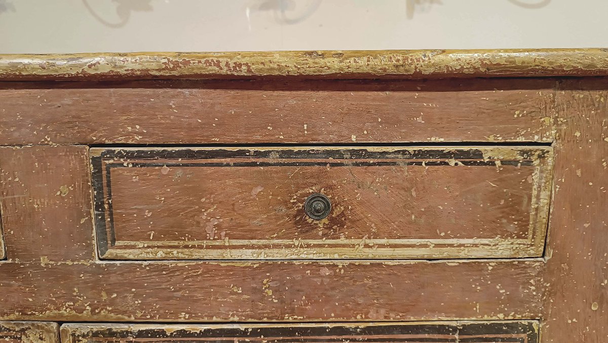 Late 18th Century Painted Neoclassical Sideboard-photo-2