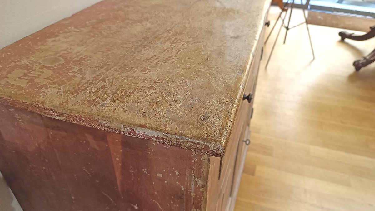 Late 18th Century Painted Neoclassical Sideboard-photo-3