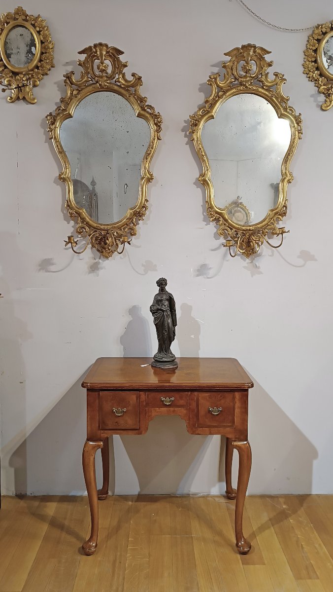 First Half Of The 19th Century Small Desk In Louis XV Style -photo-6