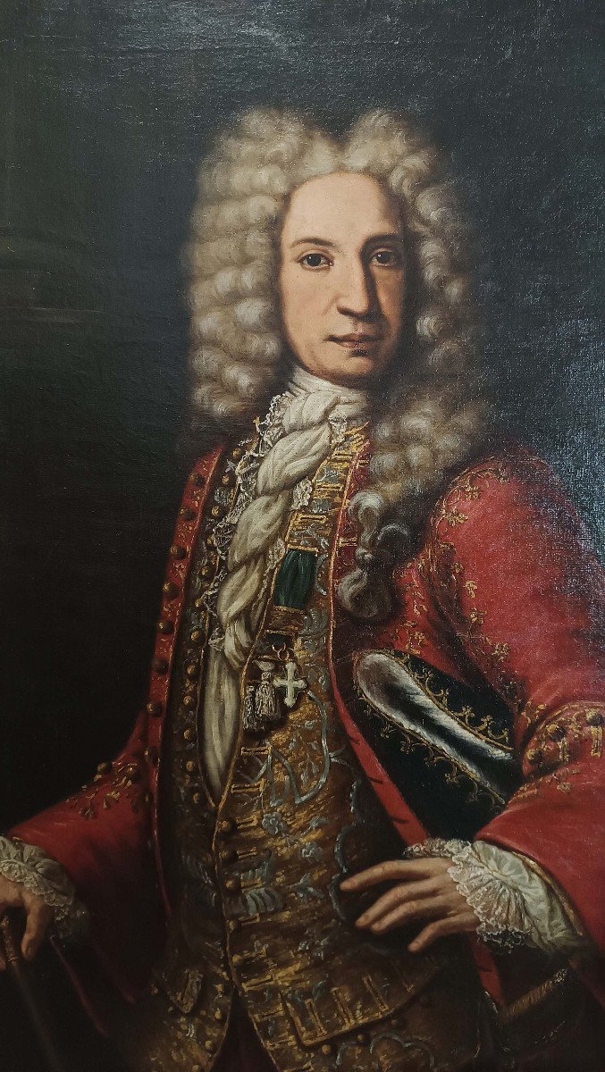 Early 18th Century Portrait Of A Gentleman -photo-3