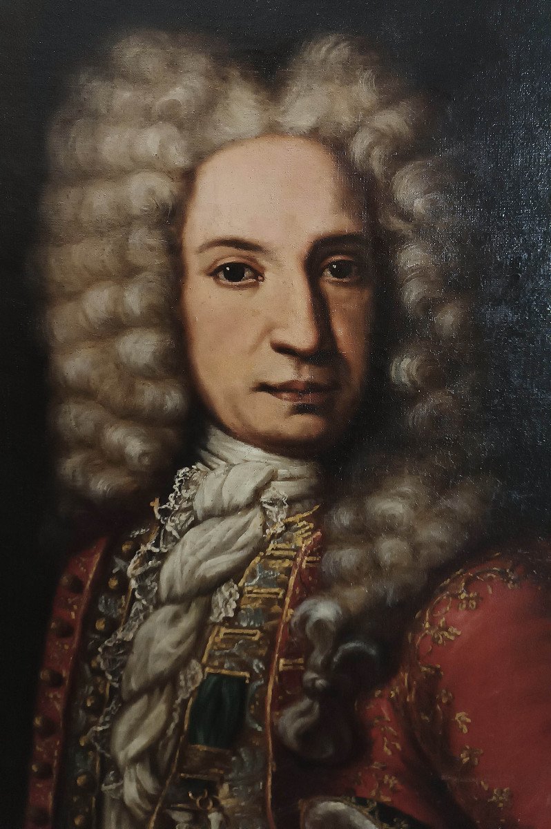 Early 18th Century Portrait Of A Gentleman -photo-1