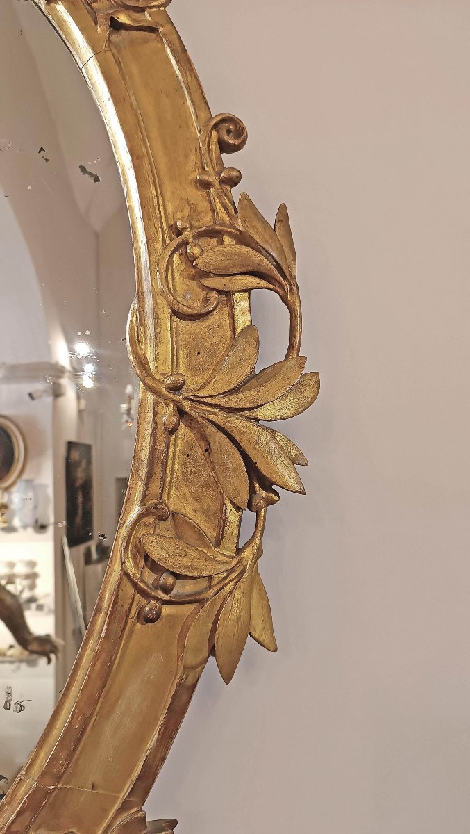 Late 18th Century Neoclassical Gilt Mirror-photo-3