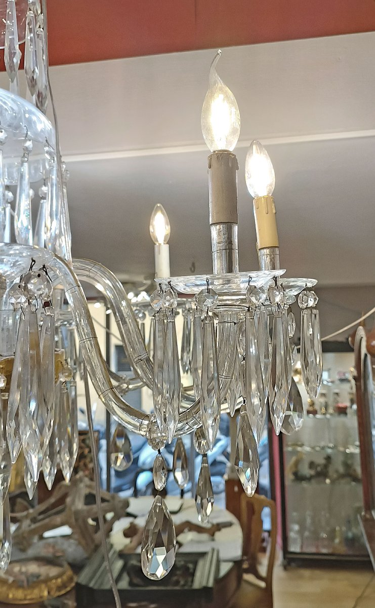 Second Half Of The 19th Century Crystal Chandelier-photo-2