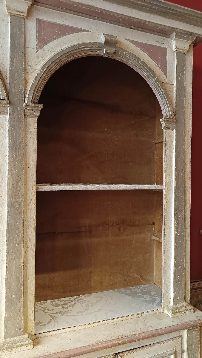 Late 18th-early 19th Century Painted Neoclassical Bookcase-photo-2