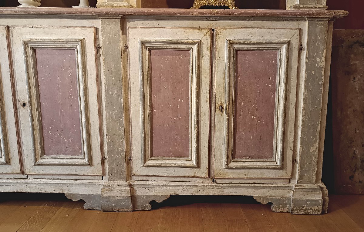 Late 18th-early 19th Century Painted Neoclassical Bookcase-photo-3