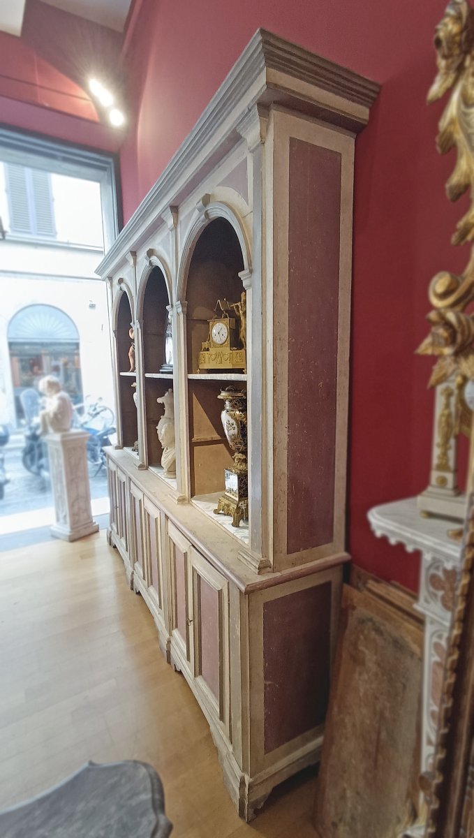 Late 18th-early 19th Century Painted Neoclassical Bookcase-photo-7