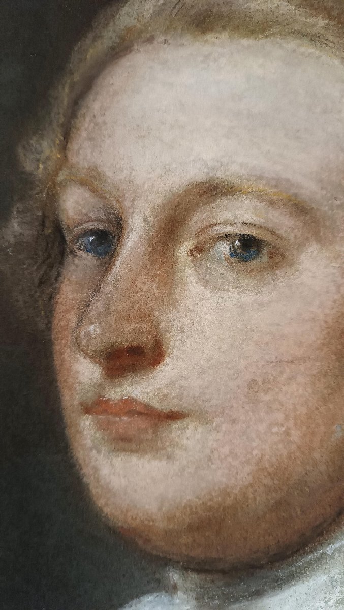 Late 18th Century Pastel Portrait Of A Gentleman-photo-4