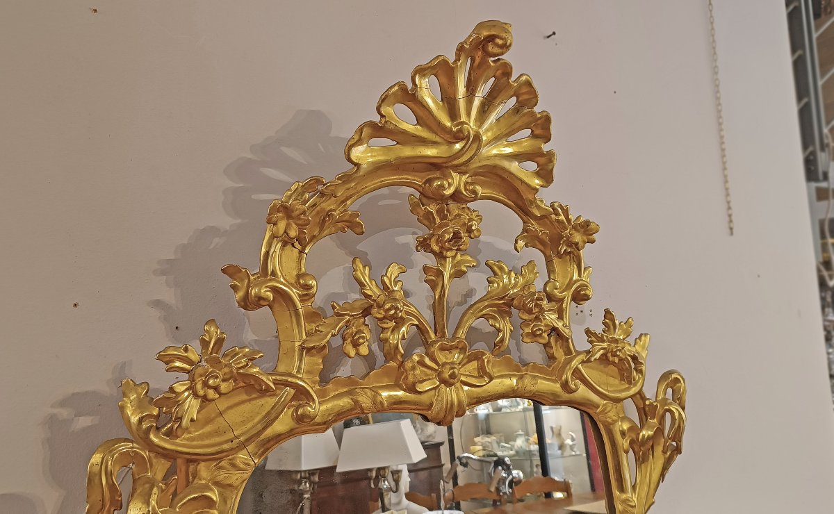 Mid-18th Century Louis XV Gilded Mirror -photo-4