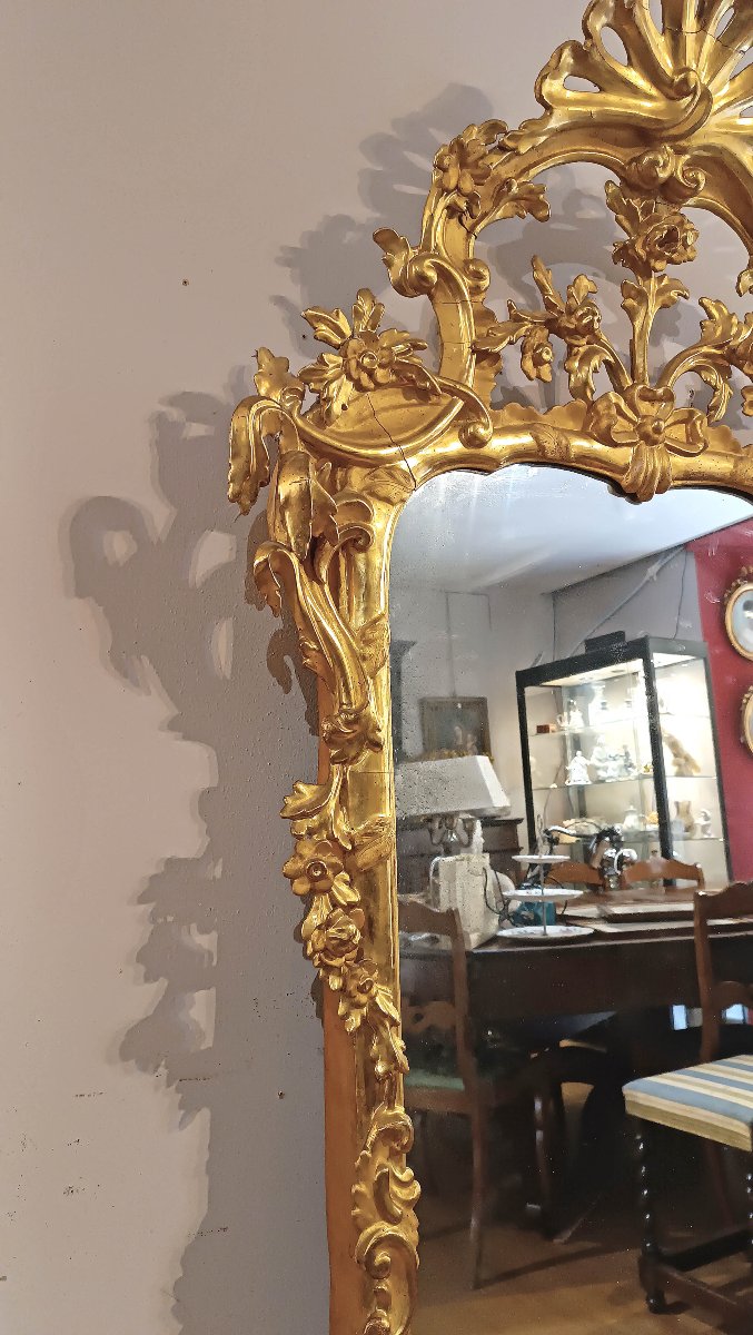 Mid-18th Century Louis XV Gilded Mirror -photo-1