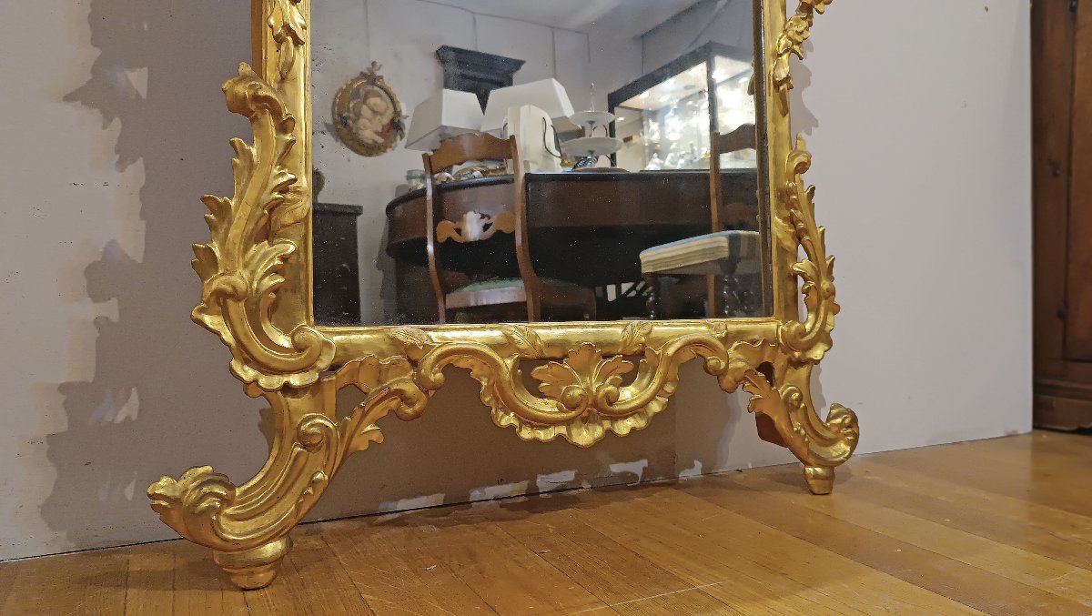Mid-18th Century Louis XV Gilded Mirror -photo-2