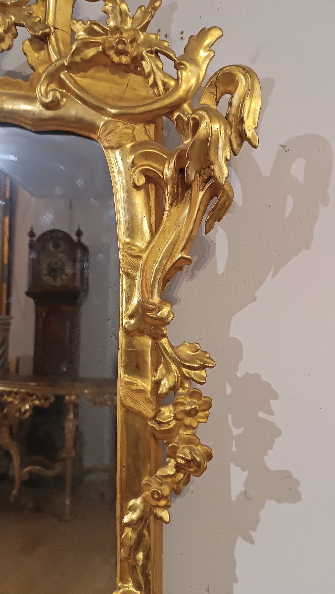 Mid-18th Century Louis XV Gilded Mirror -photo-3