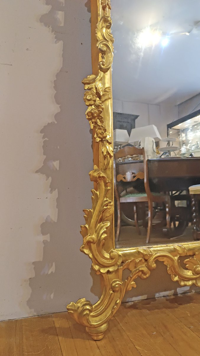 Mid-18th Century Louis XV Gilded Mirror -photo-4