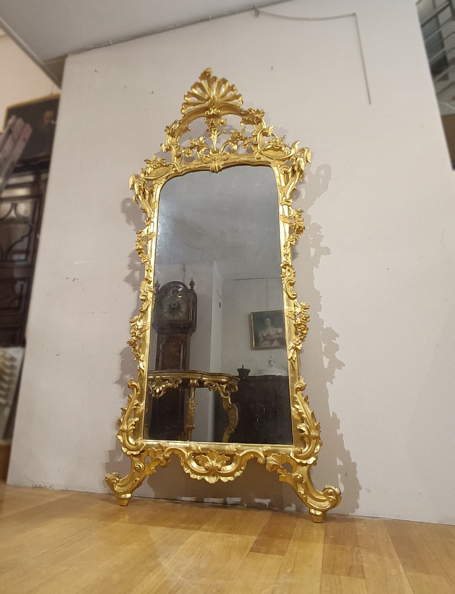 Mid-18th Century Louis XV Gilded Mirror -photo-5