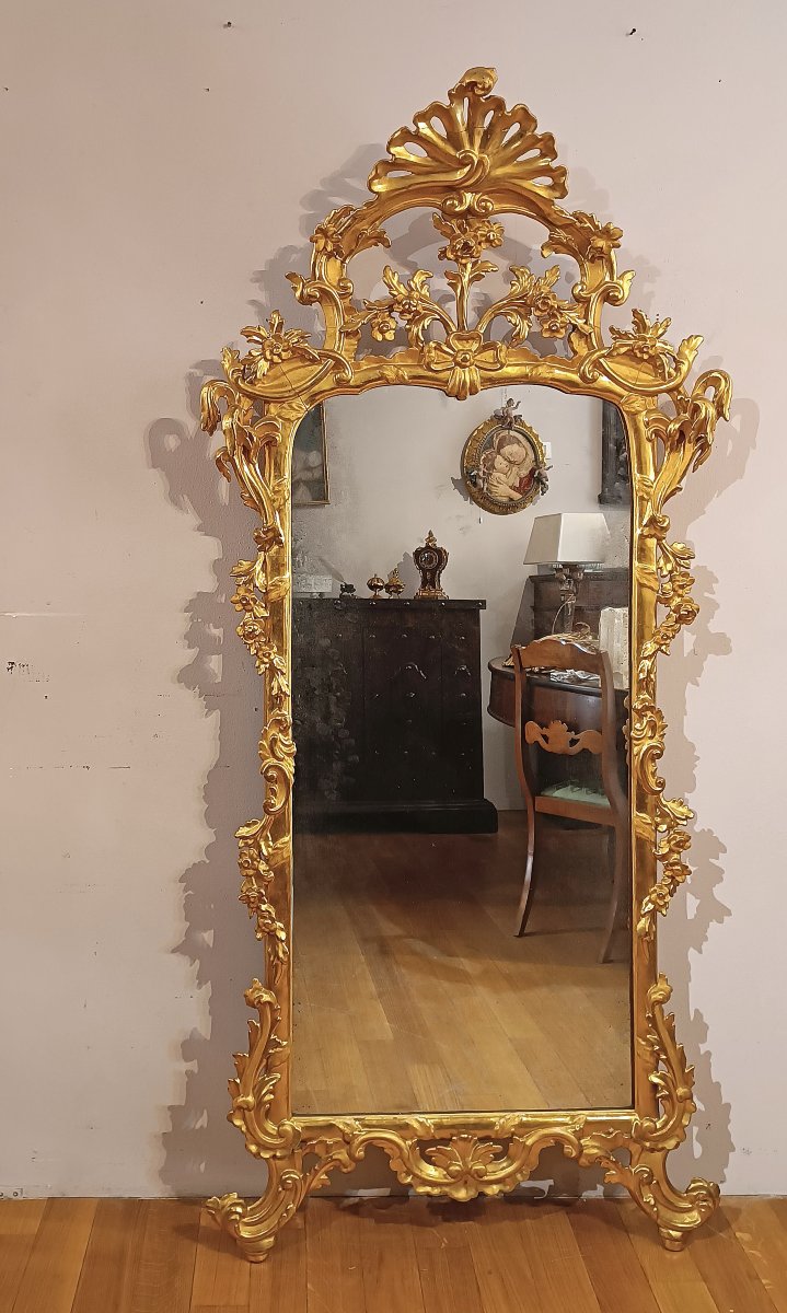 Mid-18th Century Louis XV Gilded Mirror -photo-7