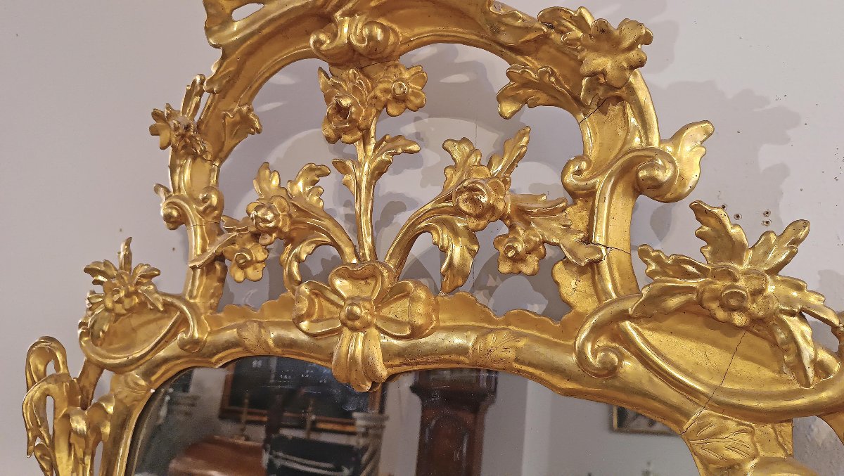 Mid-18th Century Louis XV Gilded Mirror -photo-8