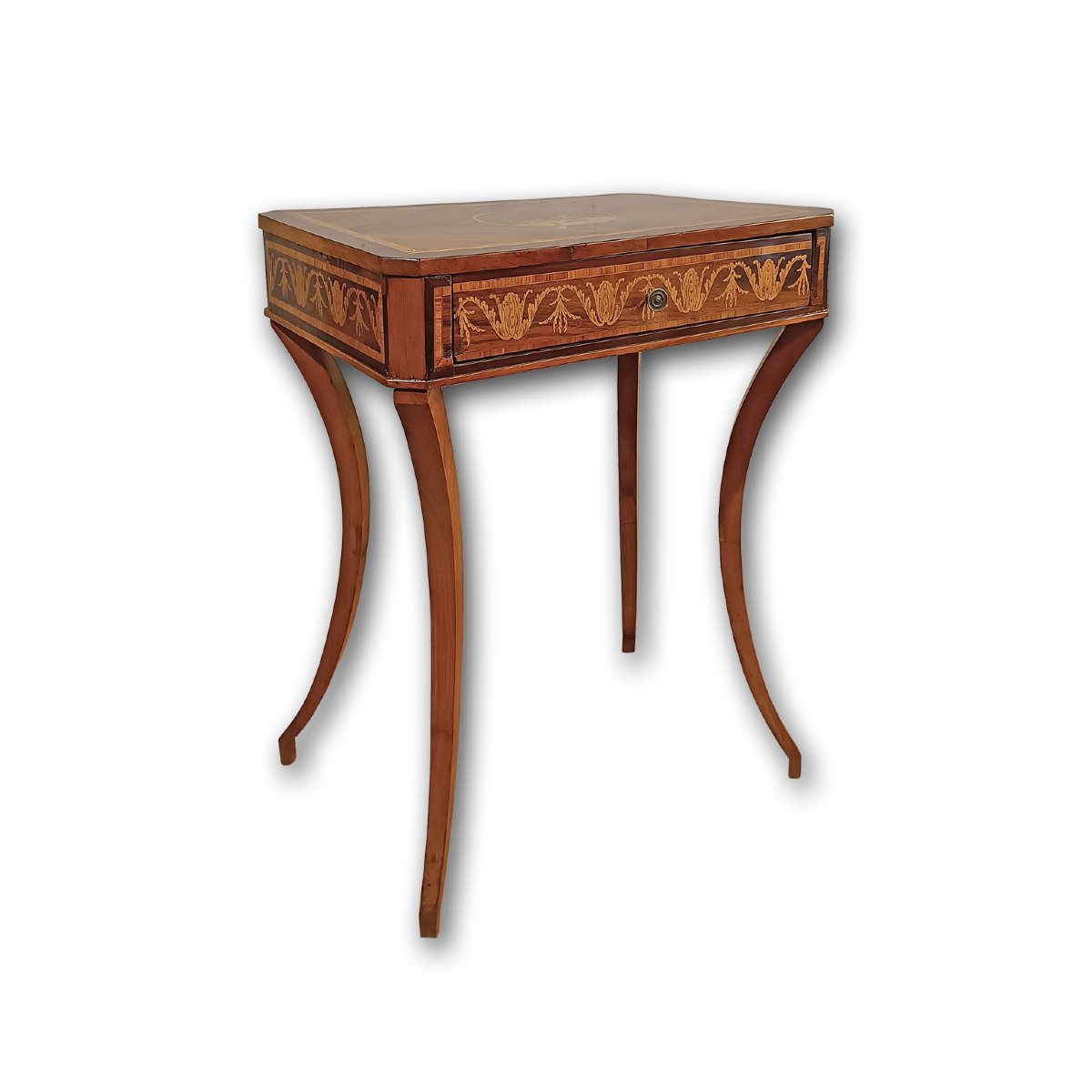 Late 18th Century Directory Style Coffee Table With Inlays